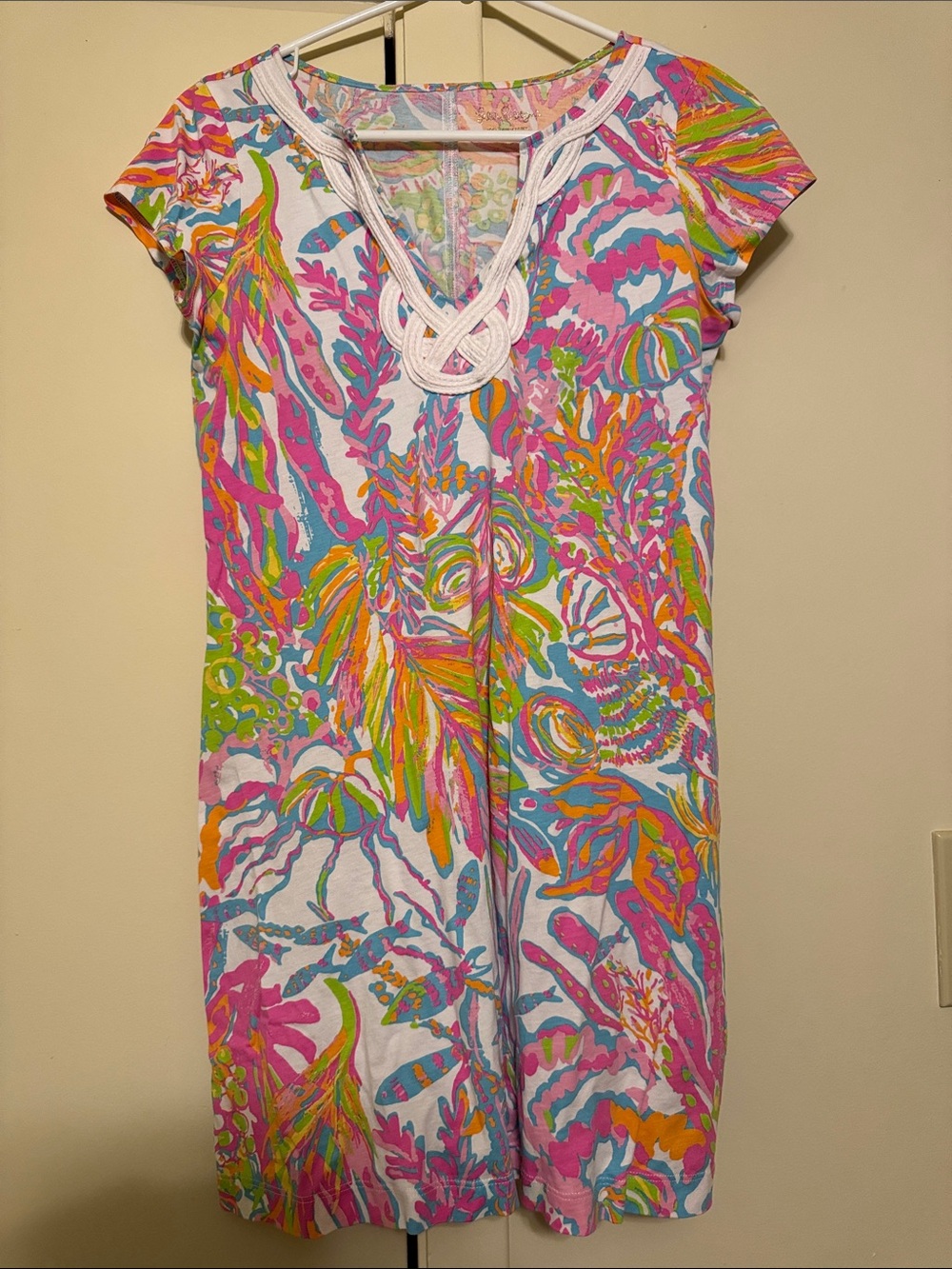 Lilly Pulitzer Multi-Color Tropical Print Dress - White Base